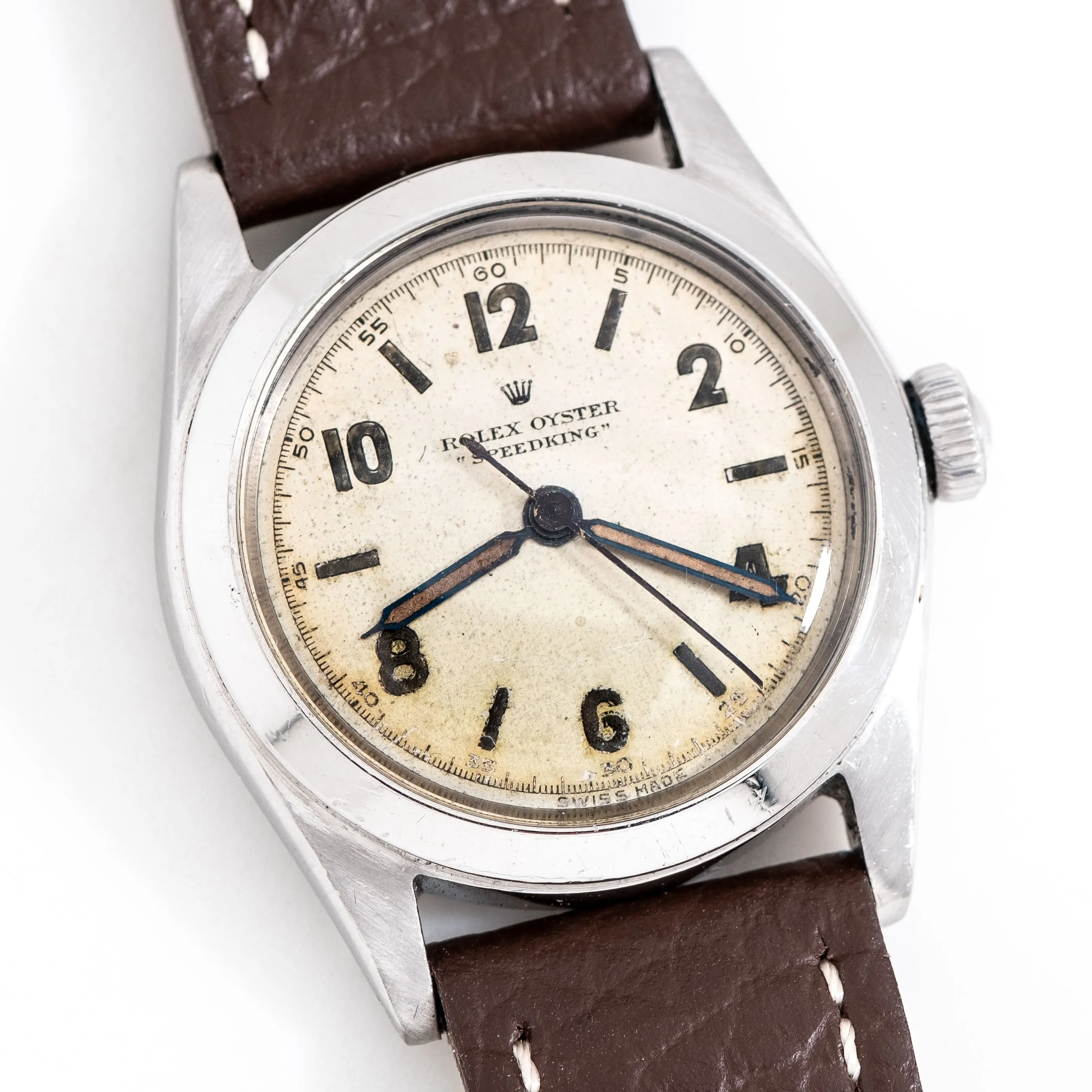1944 Vintage Rolex Oyster Speedking Ref. 4220 Watch in Stainless Steel (# 15324)