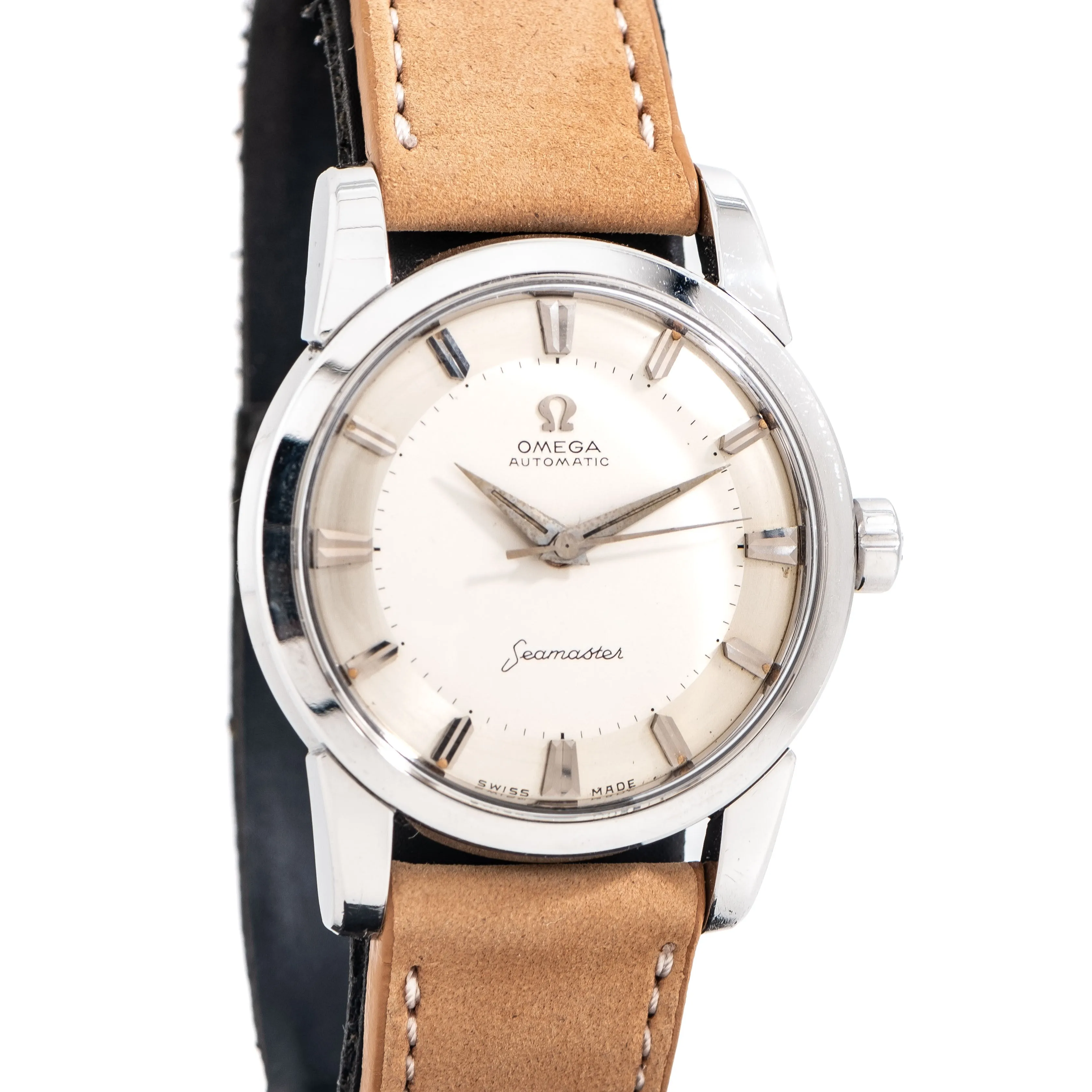 1958 Vintage Omega Seamaster Ref. 2846 14 SC Stainless Steel Watch (# 15298)