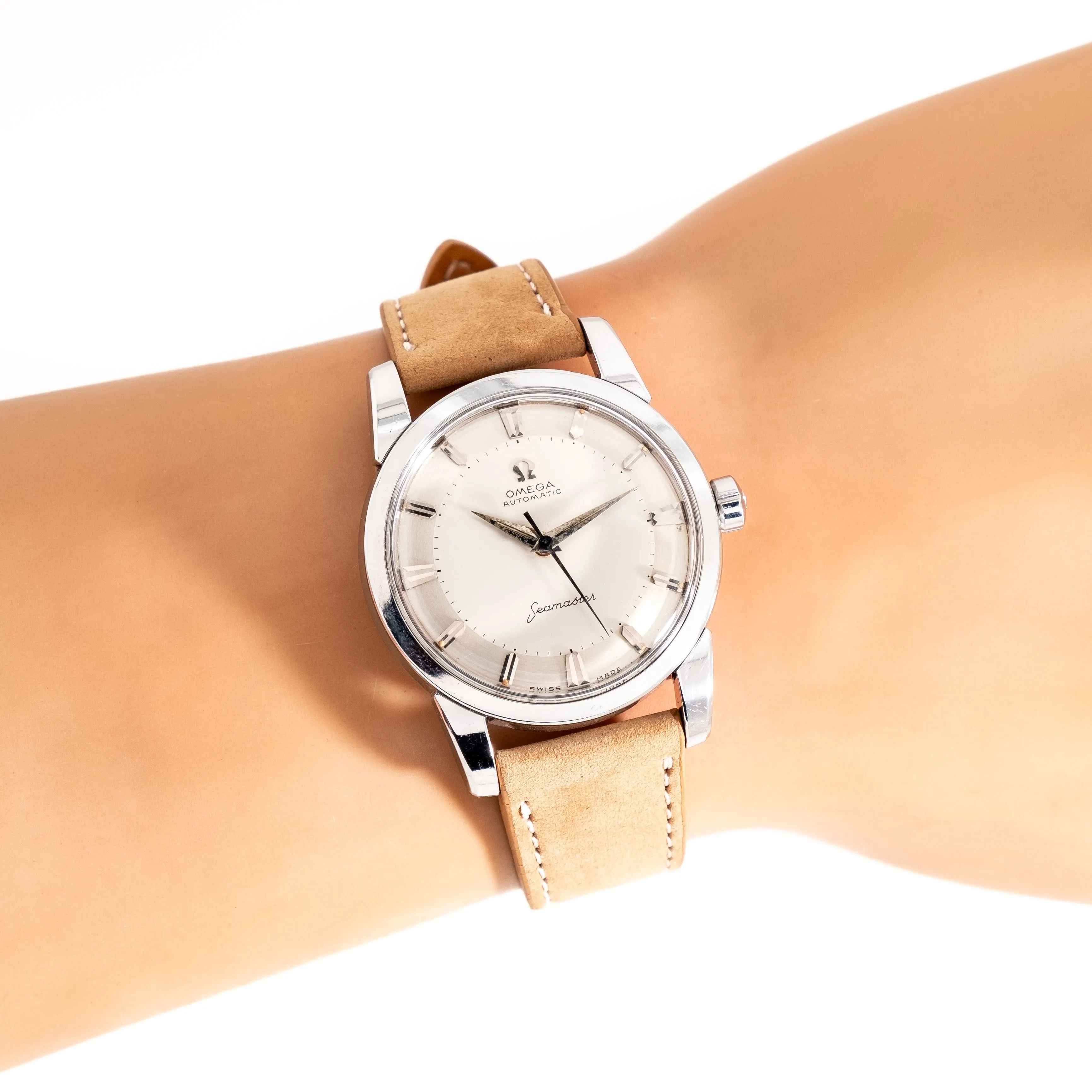 1958 Vintage Omega Seamaster Ref. 2846 14 SC Stainless Steel Watch (# 15298)
