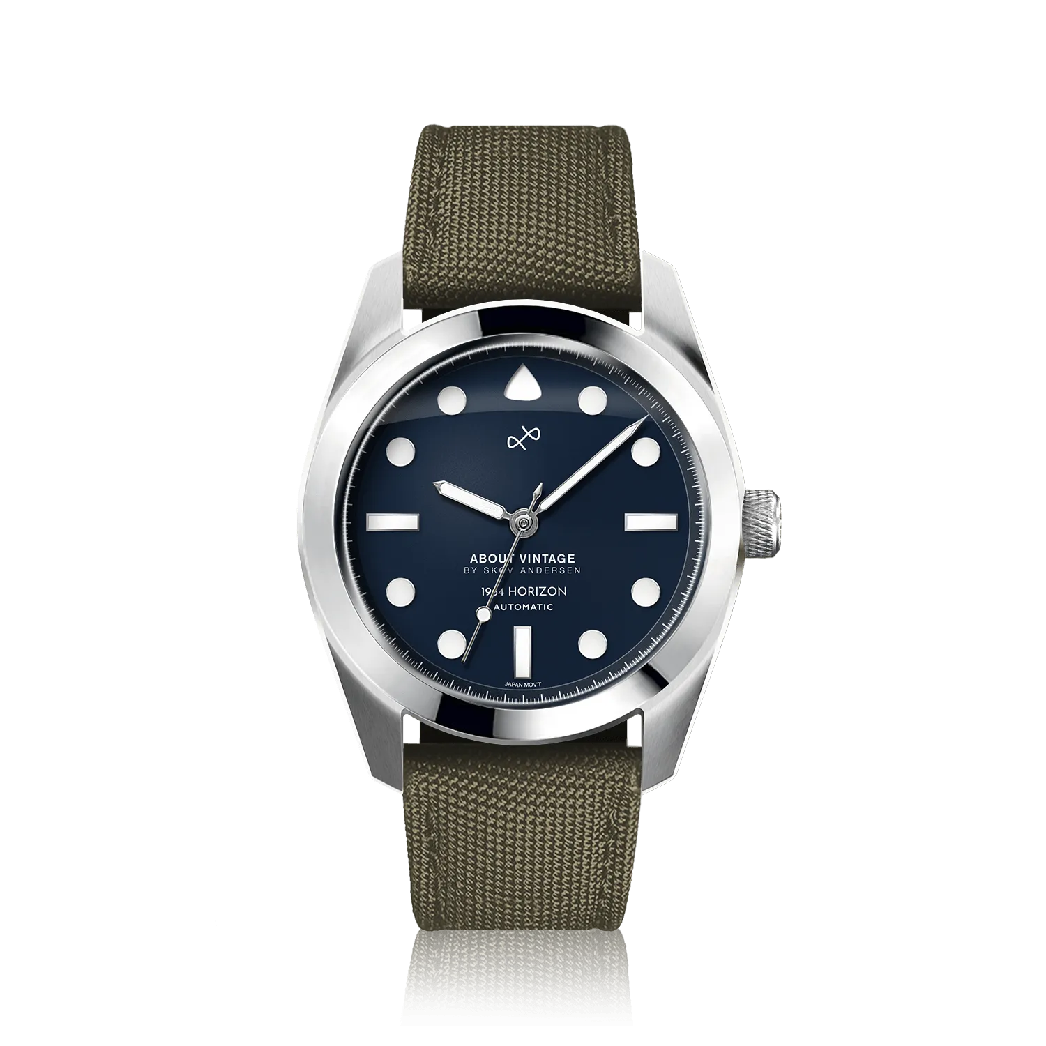 1964 Horizon Automatic, Steel / Matte Blue