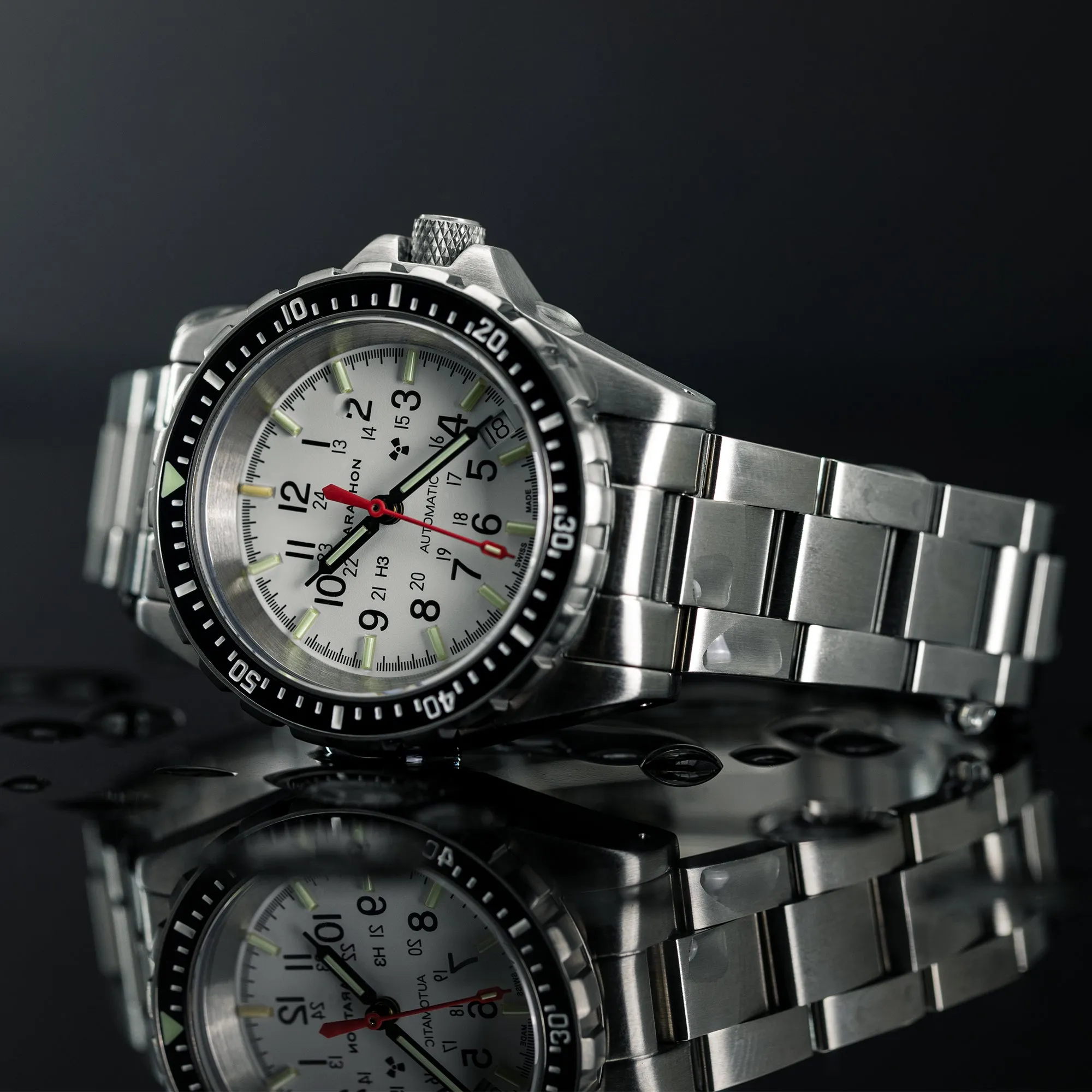 36mm Arctic Edition Medium Diver's Automatic (MSAR Auto) with Stainless Steel Bracelet