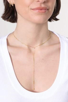 Cassia Scattered Bar Lariat