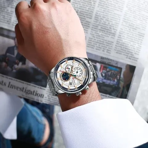 Curren New Chronograph Watch (Dial 4.7cm) - CUR187