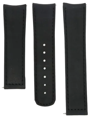 Formex Essence Deployant Black Leather Strap 22mm