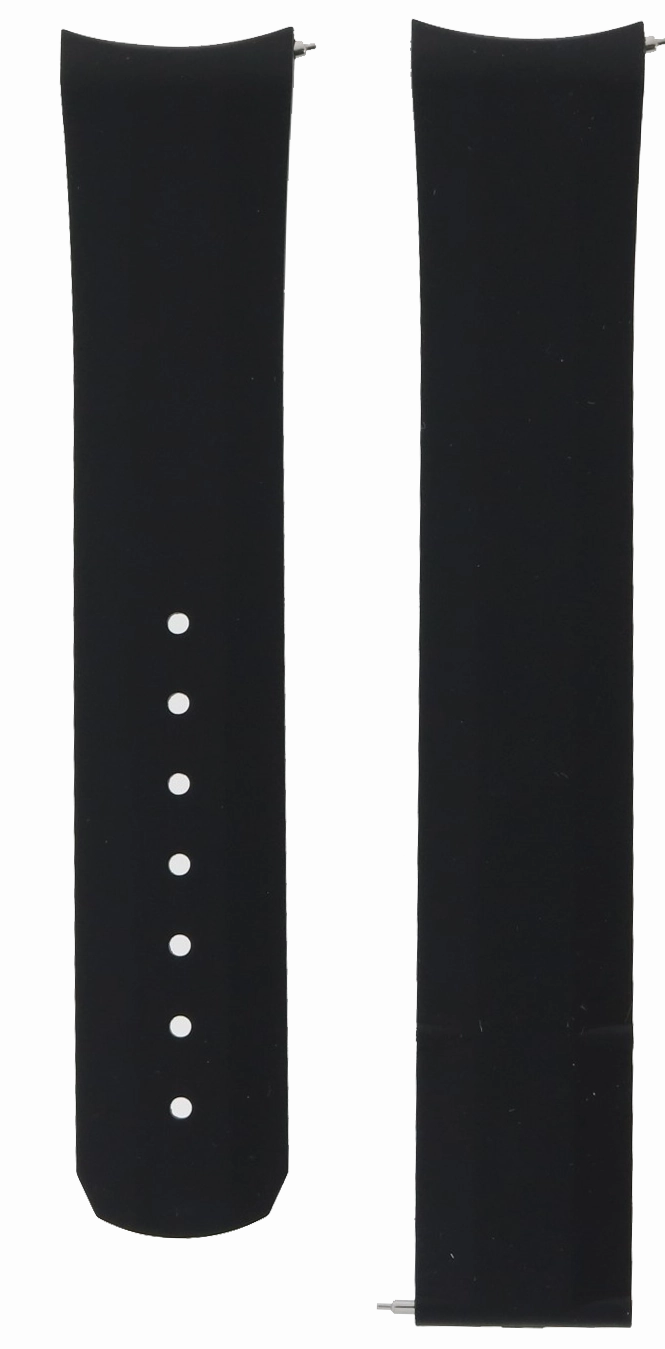 Formex Essence Deployant Black Rubber Strap 22mm