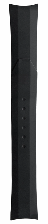 Formex Essence Deployant Black Rubber Strap 22mm