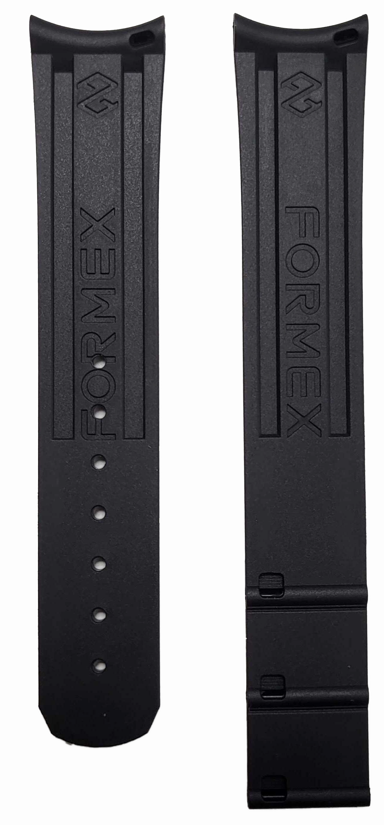 Formex Essence ThirtyNine Deployant Black Rubber Strap 20mm