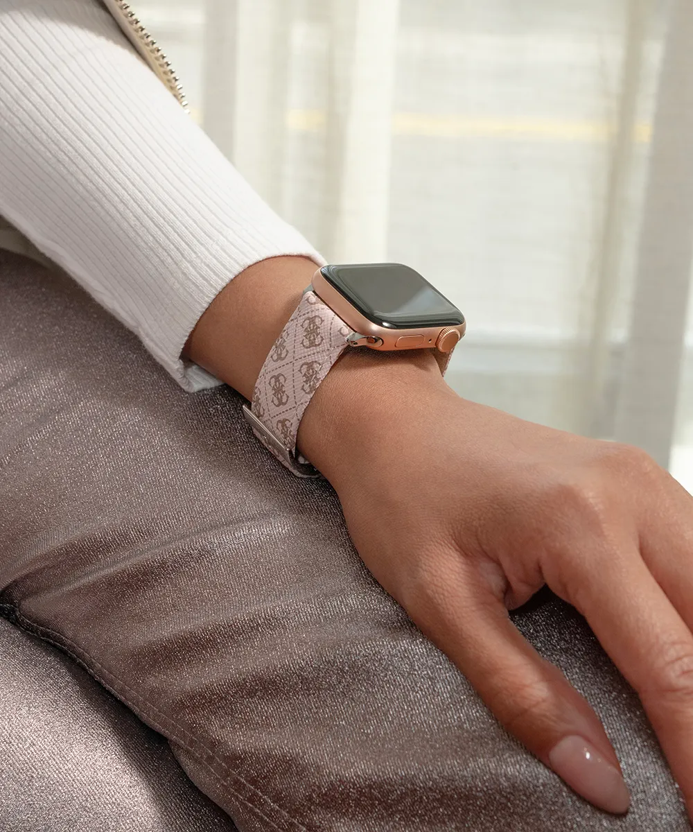 GUESS Logo Leather Band for Apple 38-40 mm Watch