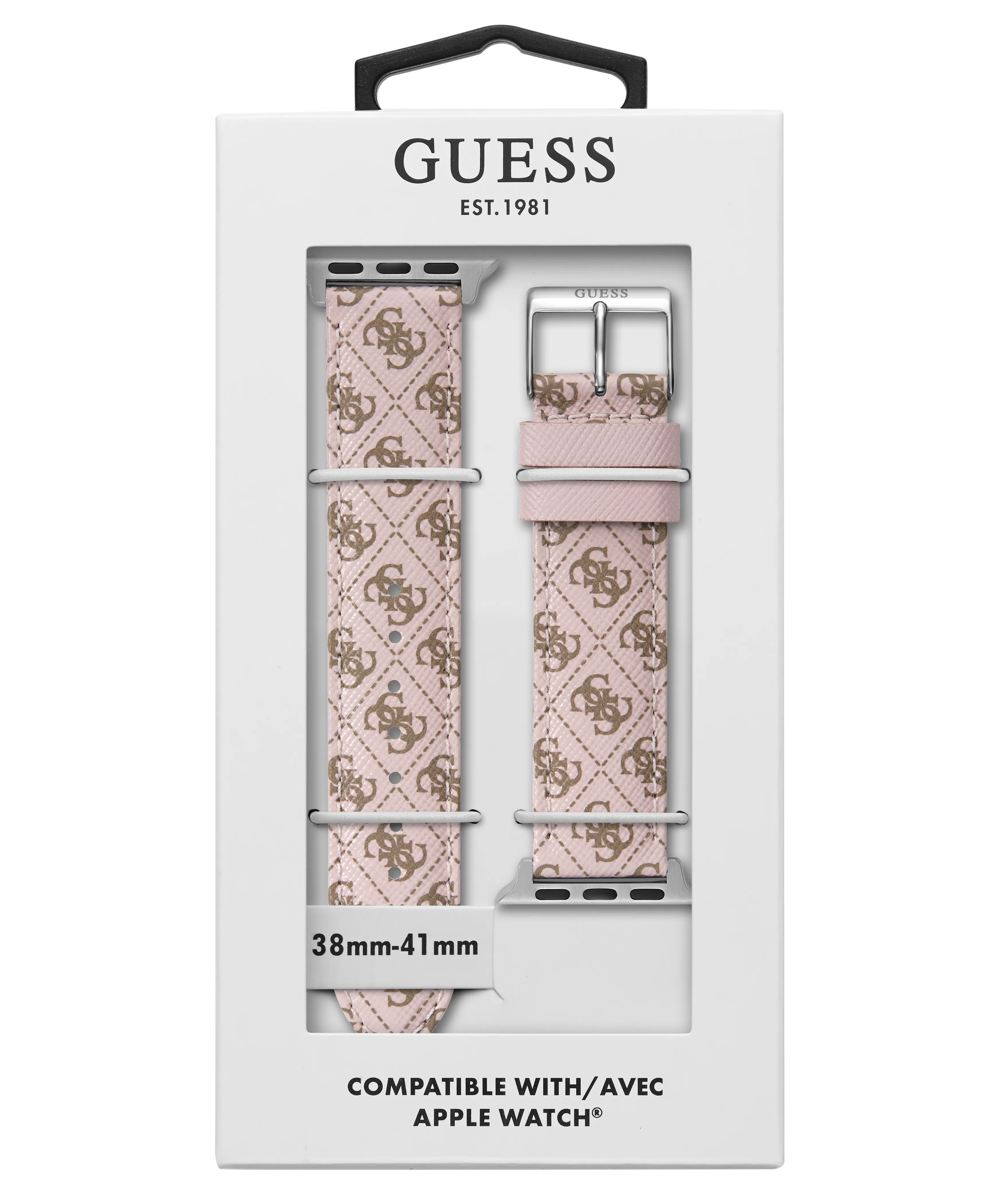 GUESS Logo Leather Band for Apple 38-40 mm Watch