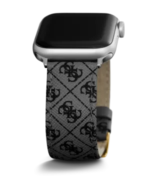 GUESS Logo Leather Band for Apple 42-44 mm Watch