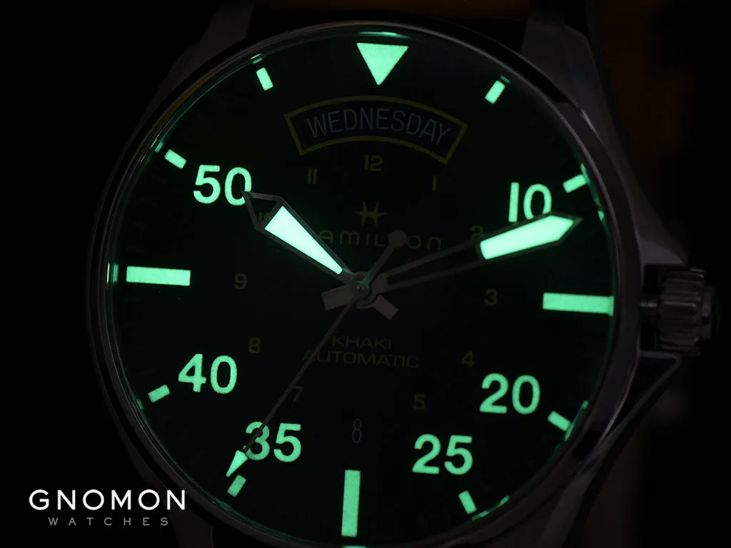 Khaki Pilot Day Date Automatic Vintage - Leather Ref. H64645531