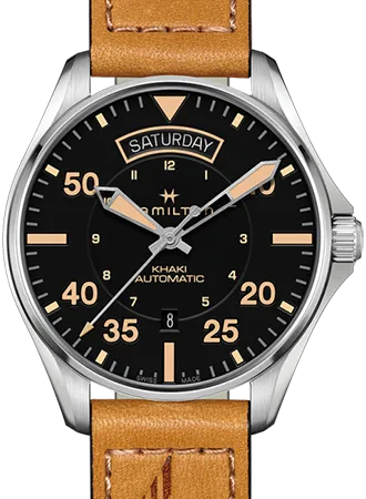 Khaki Pilot Day Date Automatic Vintage - Leather Ref. H64645531