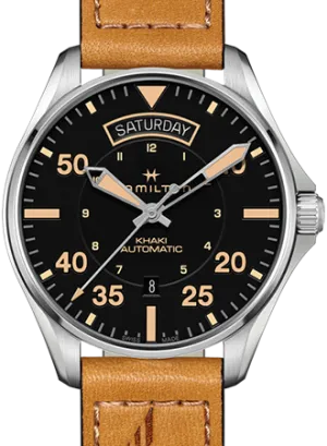 Khaki Pilot Day Date Automatic Vintage - Leather Ref. H64645531