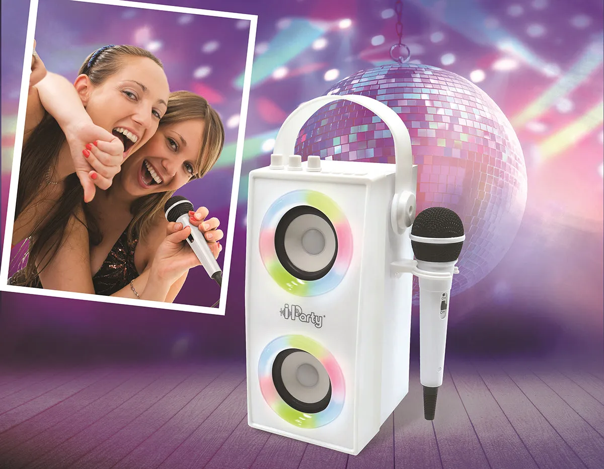 LEXIBOOK iParty® Trendy Portable Bluetooth® Speaker with mic and amazing lights effects
