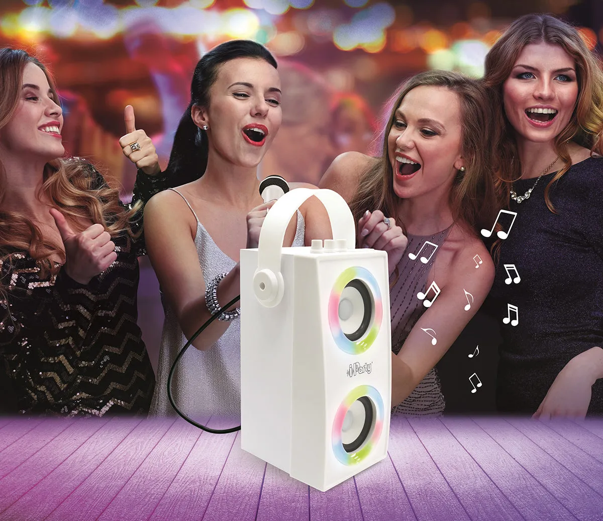 LEXIBOOK iParty® Trendy Portable Bluetooth® Speaker with mic and amazing lights effects