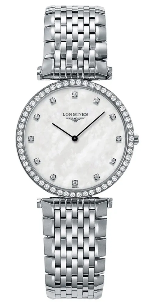 Longines La Grande Classique Diamonds Mother-of-Pearl Dial Stainless Steel Womens Watch L4.513.0.87.6