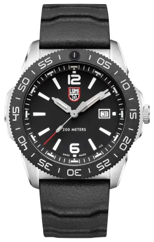 Luminox Pacific Diver Stainless Steel Black Dial Black Rubber Strap Date Divers Quartz Mens Watch XS.3121