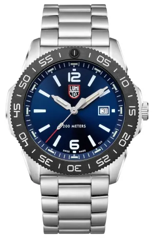 Luminox Pacific Diver Stainless Steel Blue Dial Date Divers Quartz Mens Watch XS.3123