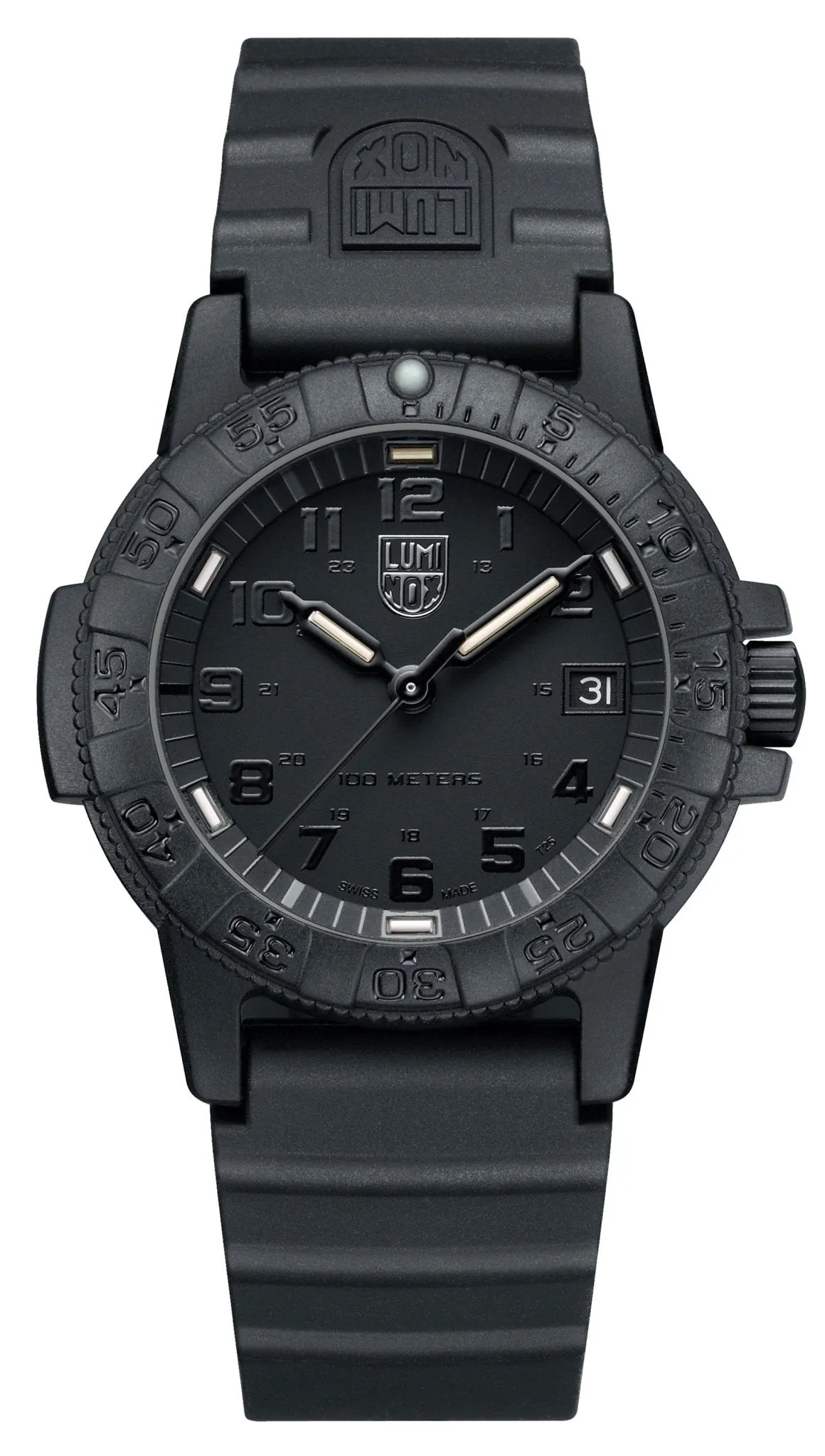 Luminox Sea Turtle CARBONOX Black Rubber Strap Black Dial Date Quartz Mens Watch XS.0301.BO.L