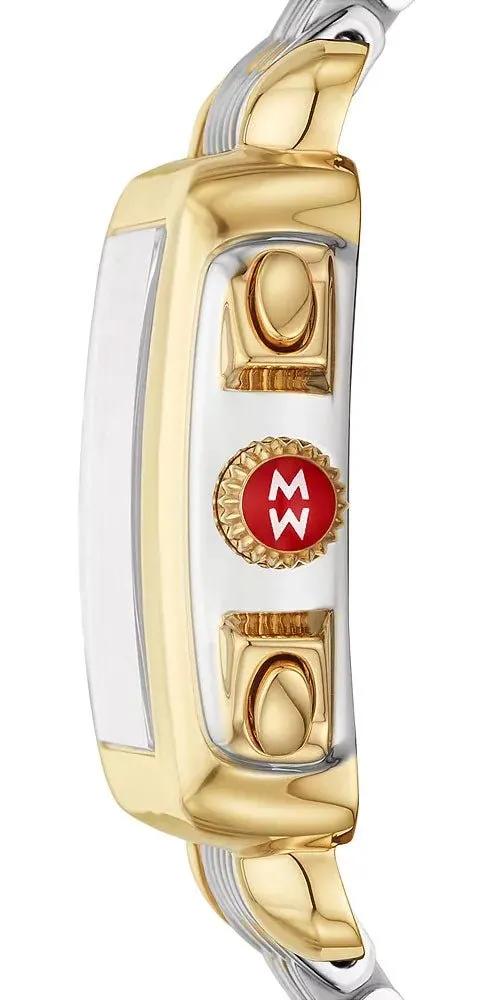 Michele Deco Chronograph Date Two-Tone Stainless Steel & Diamonds Womens Watch MWW06A000779
