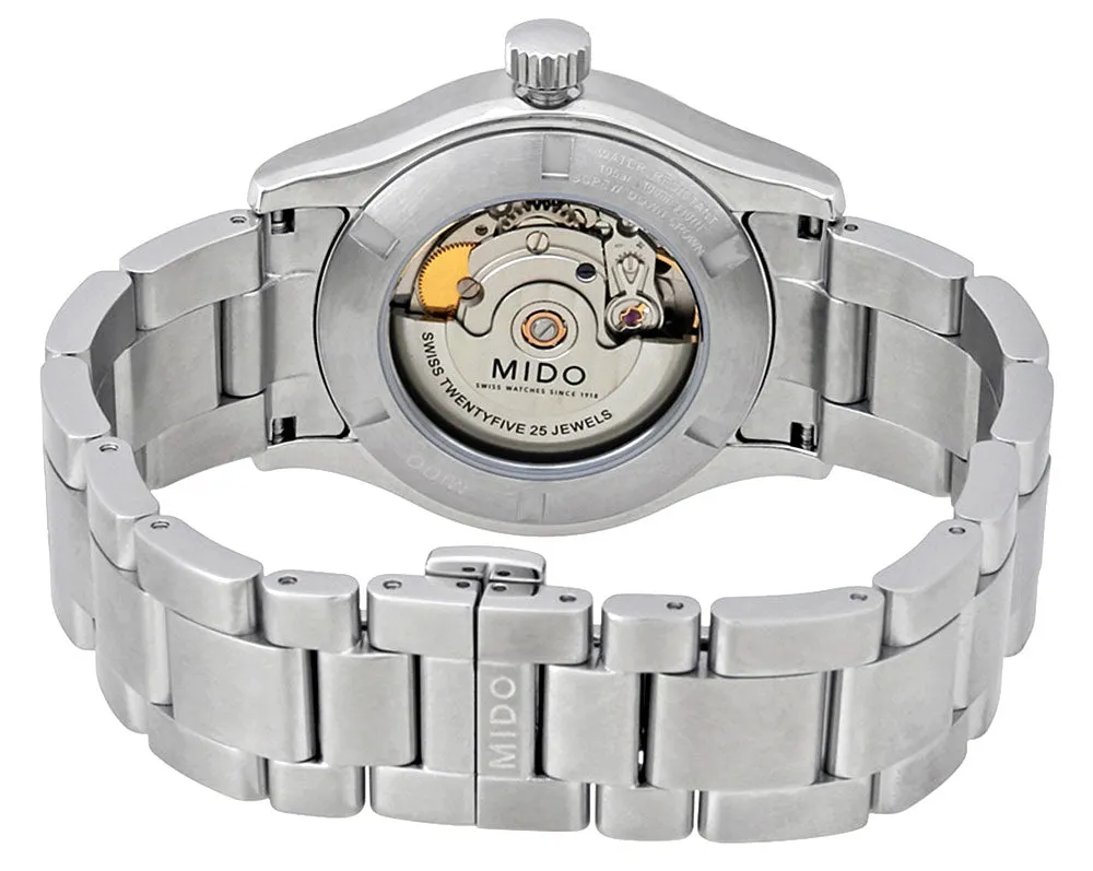 Mido Multifort Stainless Steel White Dial Day-Date Automatic Unisex Watch M018.830.11.012.00