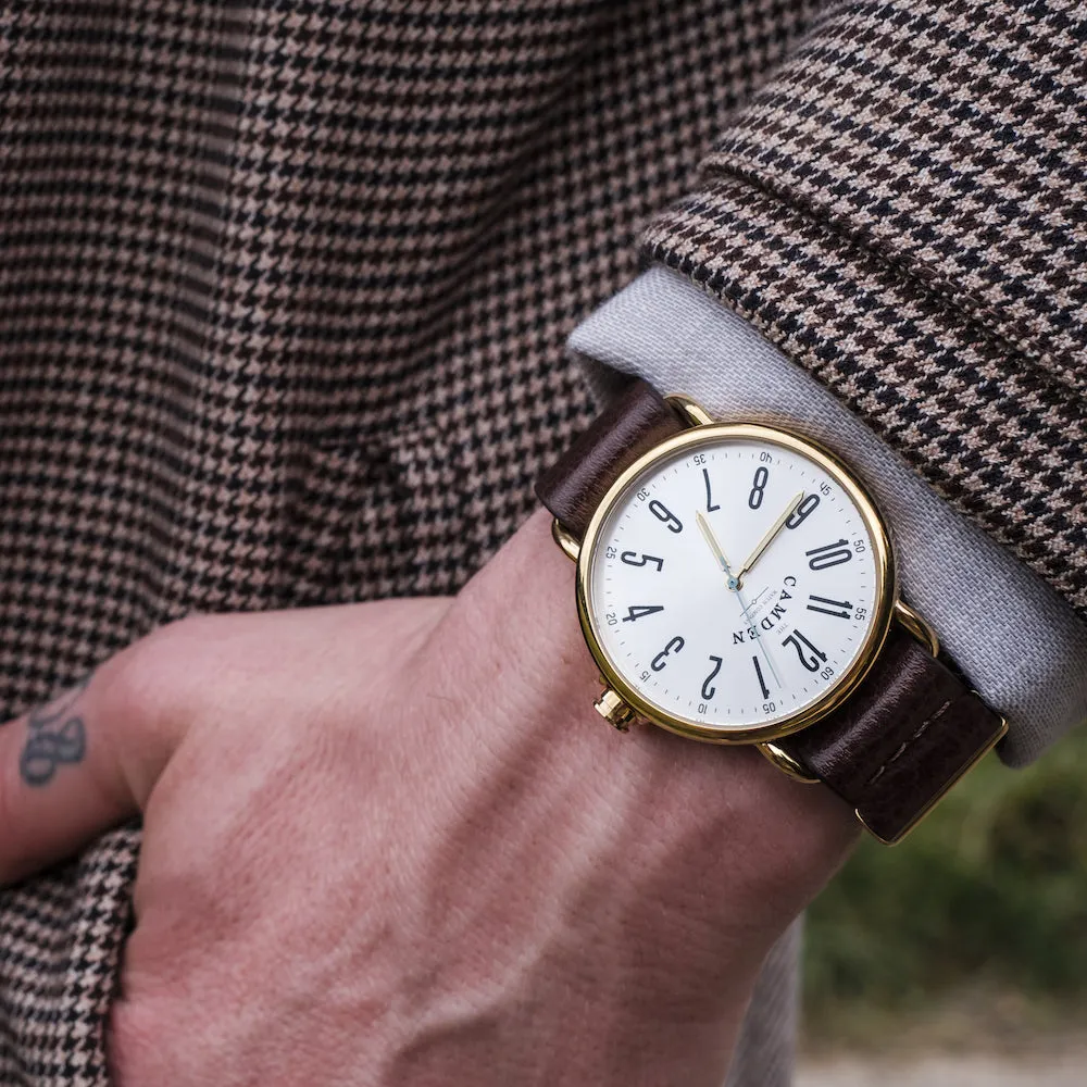 No.88 Gold and Brown Leather