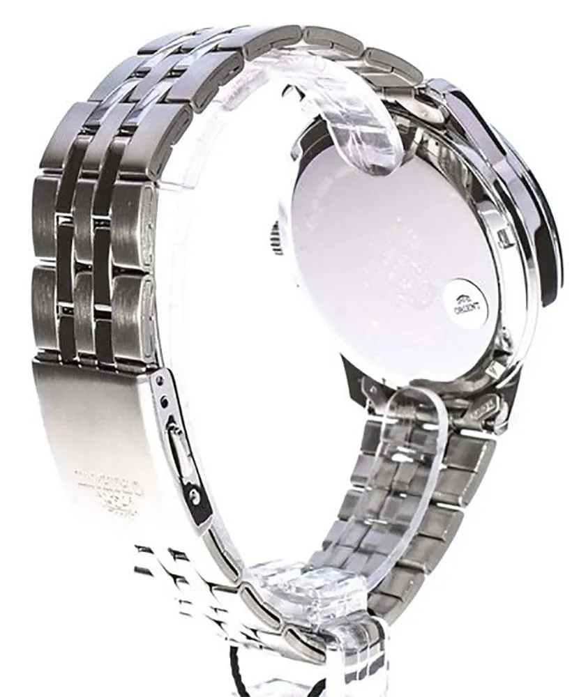 Orient TriStar Automatic Stainless Steel White Dial Day-Date Mens Watch RA-AB0014S19B