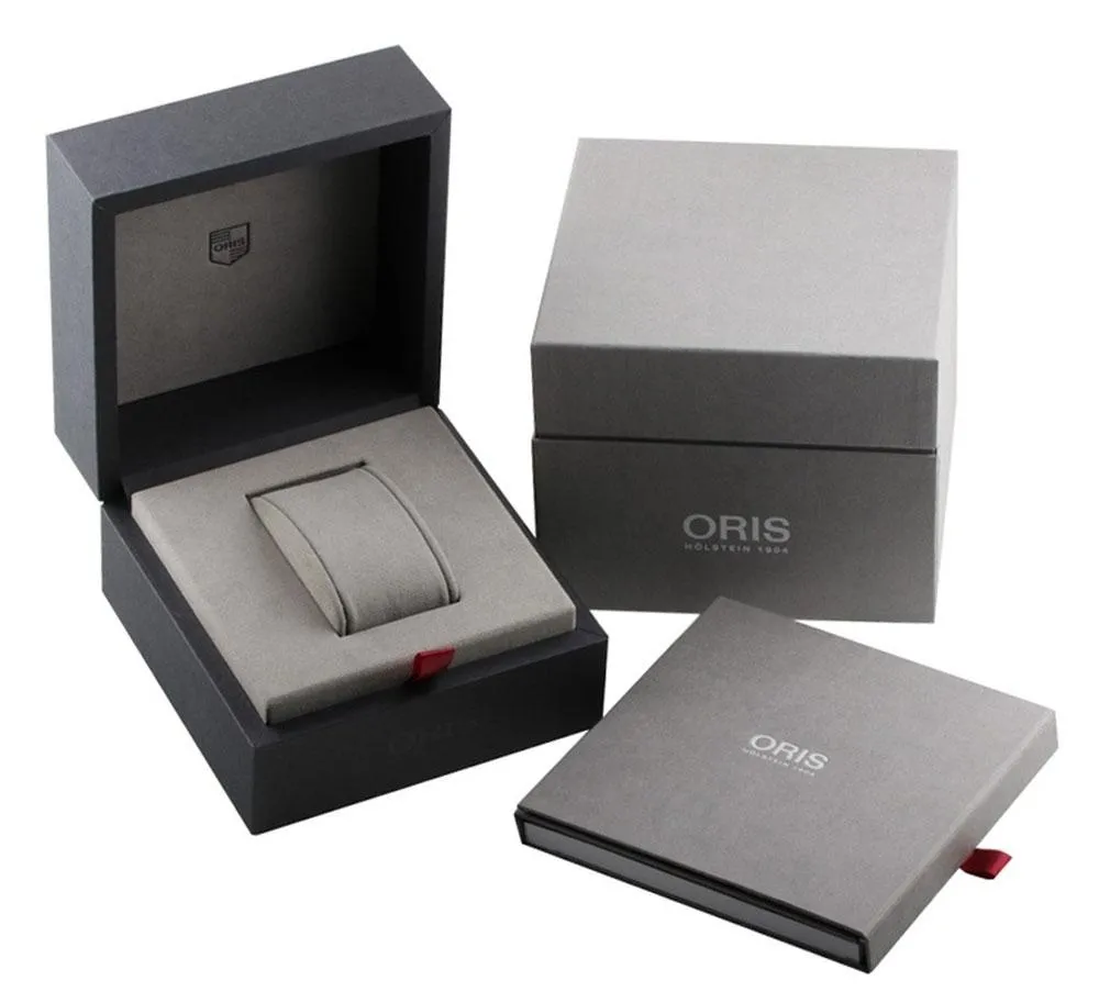 Oris Aquis Automatic Titanium Grey Dial Date Divers Mens Watch 733 7730 7153-MB