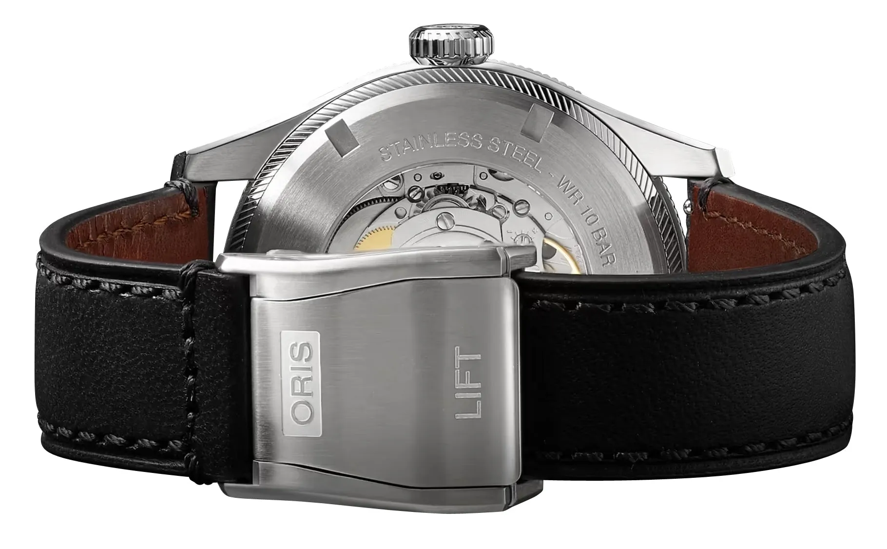 Oris Big Crown ProPilot Automatic Stainless Steel Blue Dial Black Leather Strap Day/Date Mens Watch 752 7760 4065-07 5 22 08LC