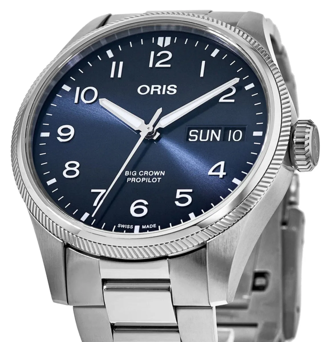 Oris Big Crown ProPilot Automatic Stainless Steel Blue Dial Day/Date Mens Watch 752 7760 4065-07 8 22 08P