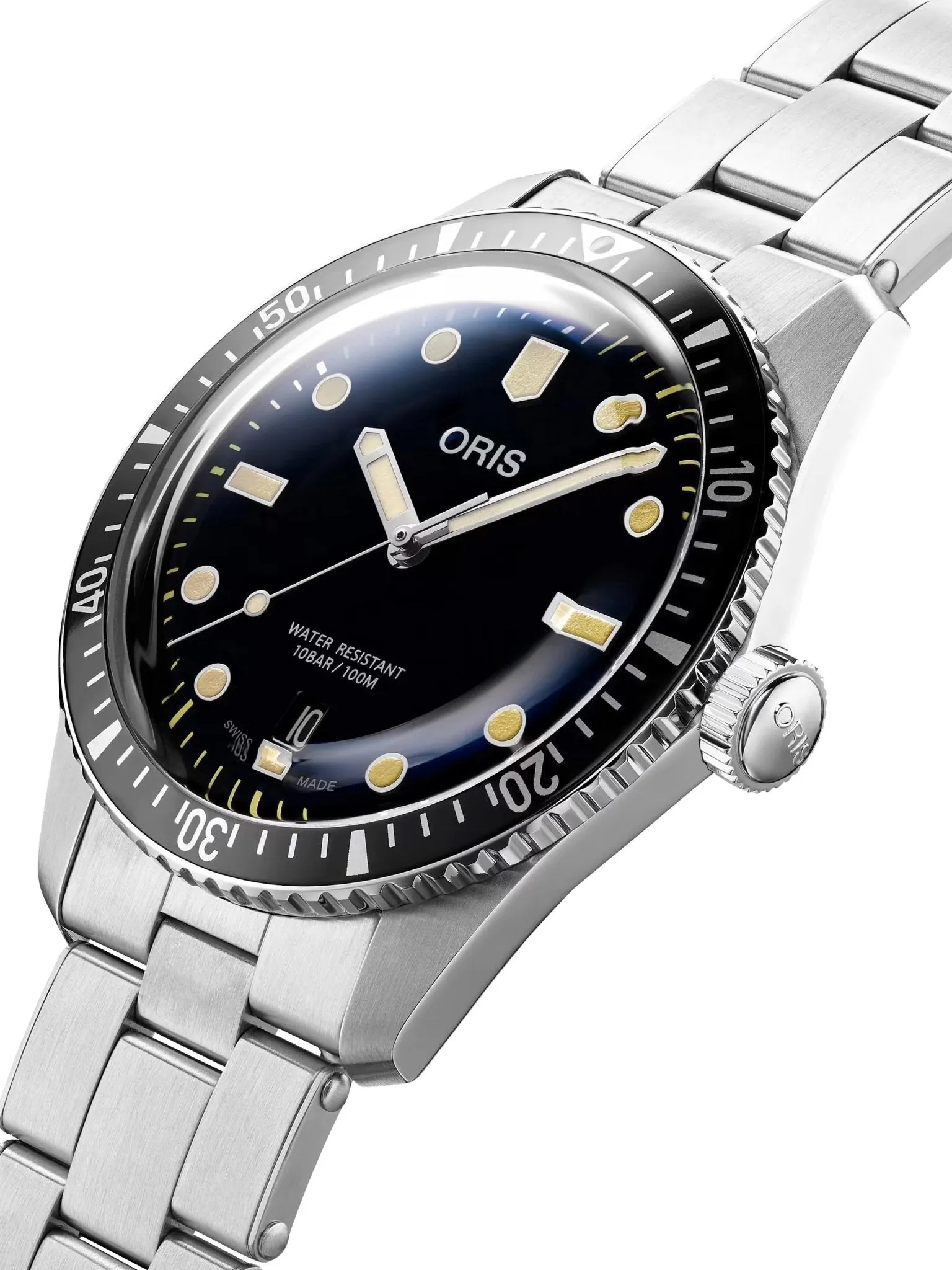 Oris Divers Sixty-Five Automatic Stainless Steel Blue Dial Date Mens Watch 733 7707 4055-07 8 20 18