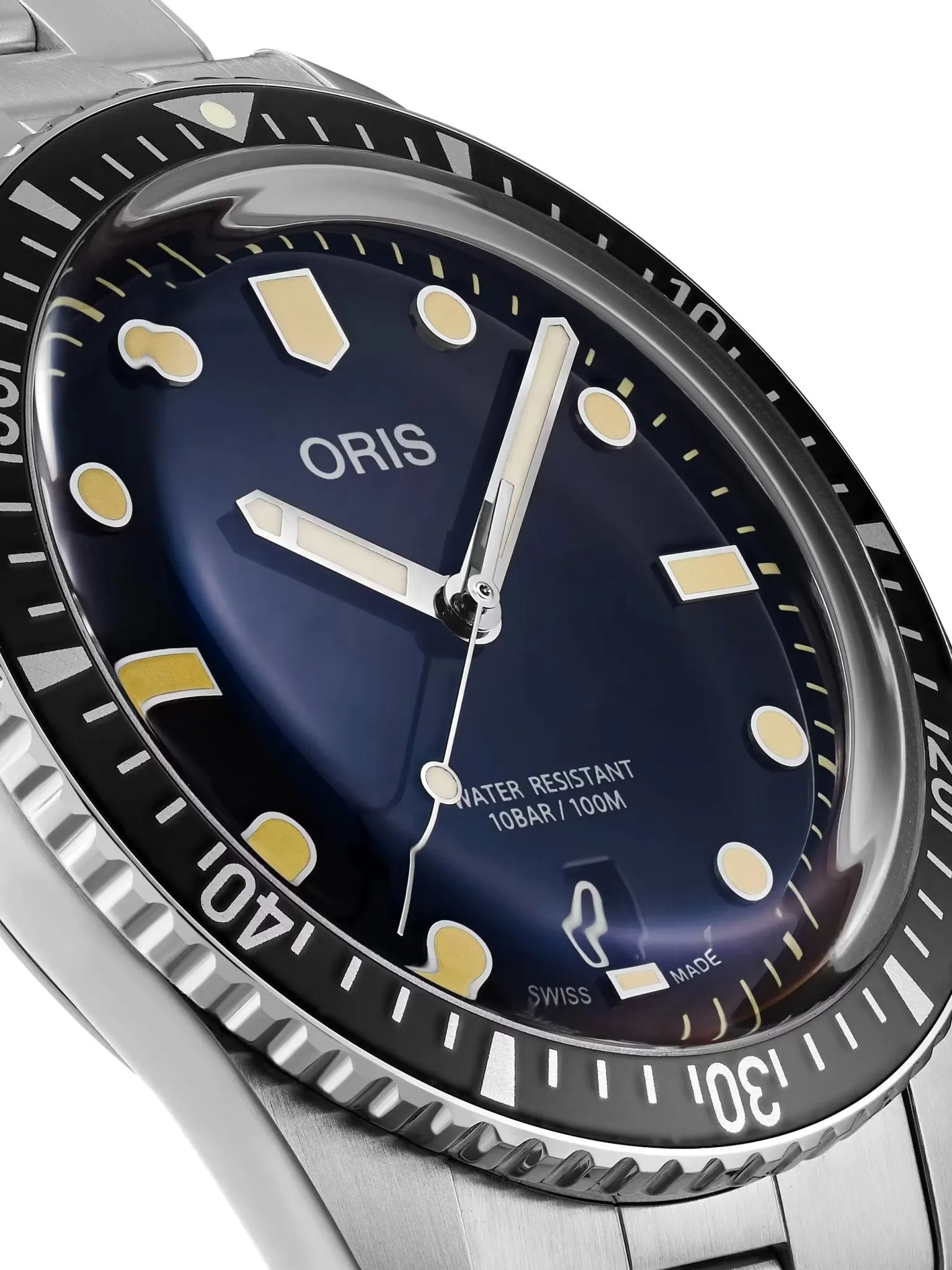 Oris Divers Sixty-Five Automatic Stainless Steel Blue Dial Date Mens Watch 733 7707 4055-07 8 20 18