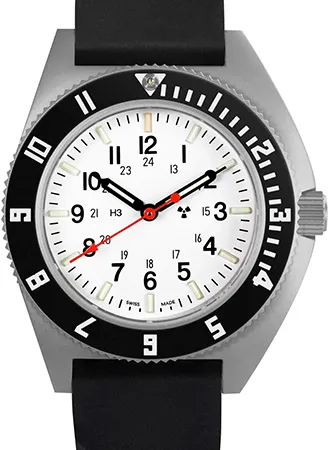 Pilot’s Navigator Stainless Steel Arctic Quartz (SSNAV) - 3-Piece Rubber Strap Kit Ref. WW194001SS-0530