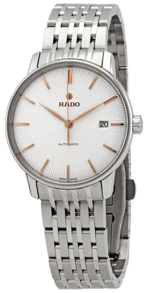 Rado Coupole Classic Automatic Stainless Steel Silver Dial Date Mens Watch R22860024