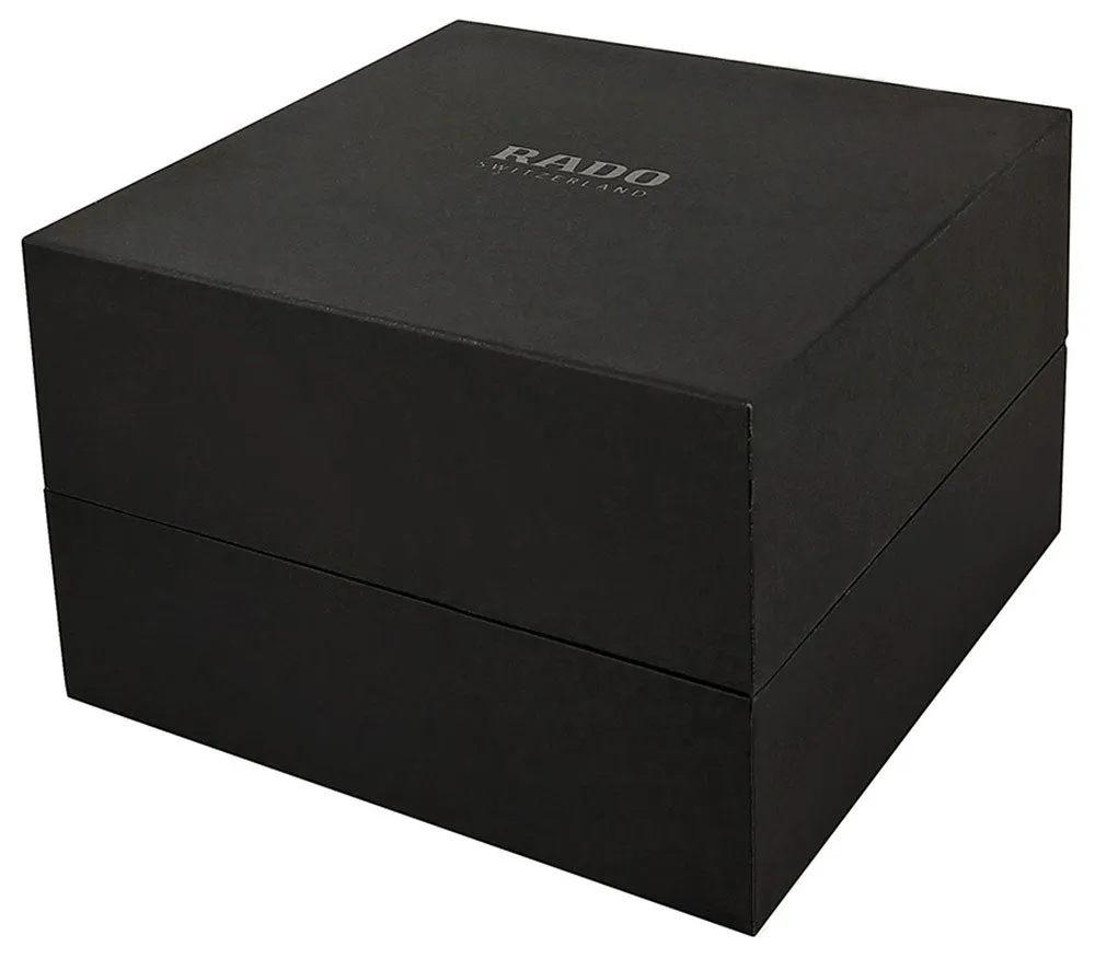 Rado Coupole Two Tone Stainless Steel Ceramos Silver Dial Date Automatic Mens Watch R22860022