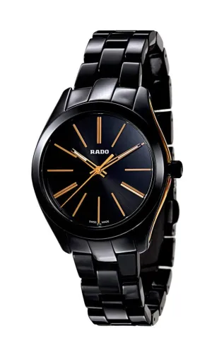 Rado HyperChrome Black Ceramic Quartz Ladies Watch R32214152