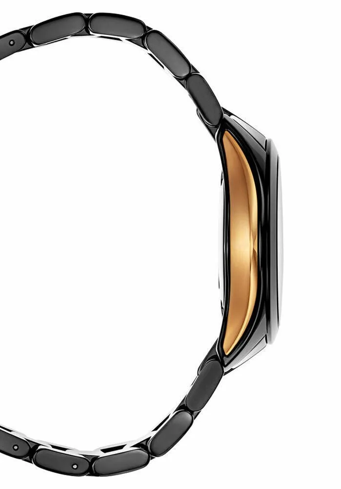 Rado HyperChrome Black Ceramic Quartz Ladies Watch R32214152