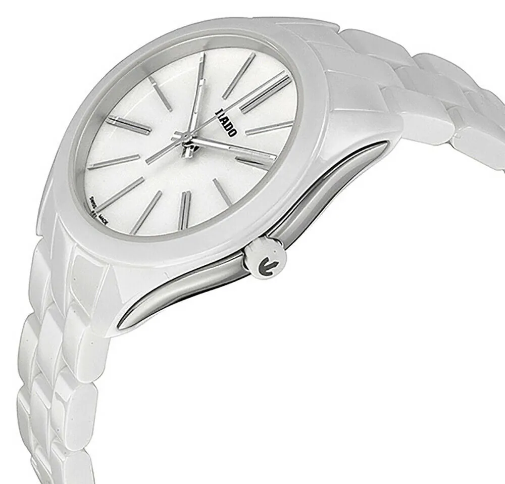 Rado HyperChrome White Ceramic R32321012 Womens Watch Sapphire Crystal Quartz