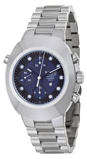 Rado Original Stainless Steel COSC Automatic Chronograph Blue Black Dial Mens Watch R12694163