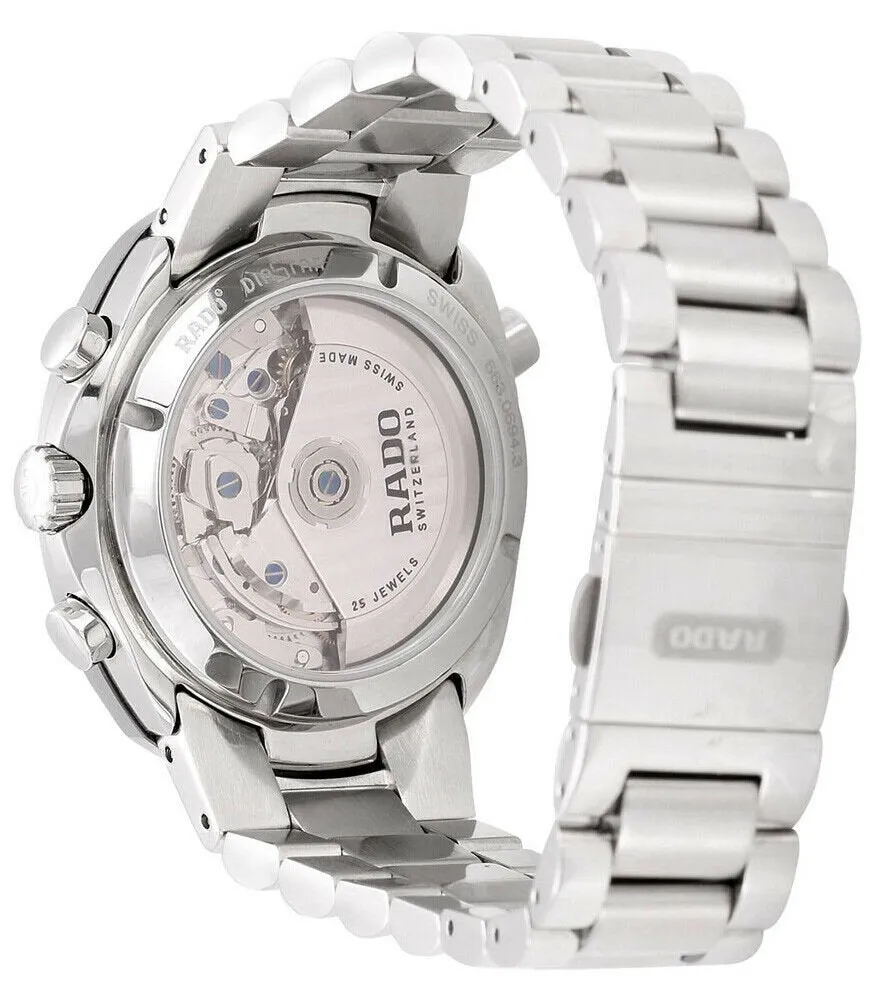 Rado Original Stainless Steel COSC Automatic Chronograph Blue Black Dial Mens Watch R12694163