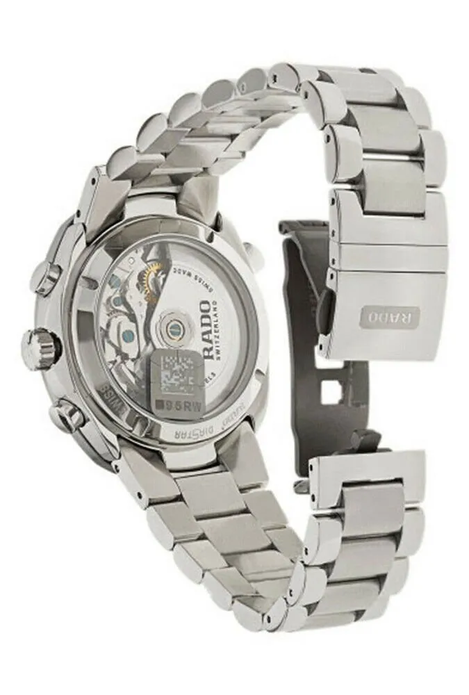 Rado Original Stainless Steel COSC Automatic Chronograph Blue Black Dial Mens Watch R12694163