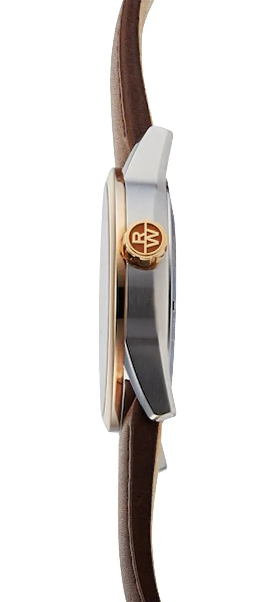 Raymond Weil Freelancer Automatic Two-Tone Stainless Steel Skeleton Dial Brown Leather Strap Mens Watch 2785-SC5-20001