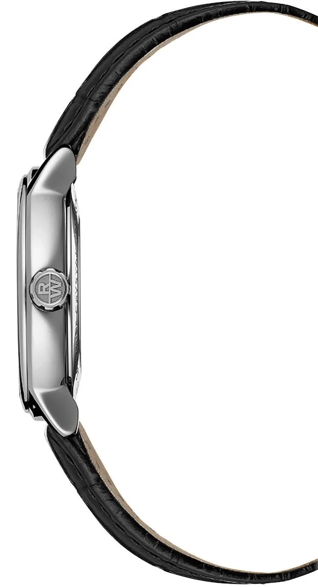 Raymond Weil Maestro Automatic Stainless Steel Blue Dial Black Leather Strap Date Mens Watch 2238-STC-50001