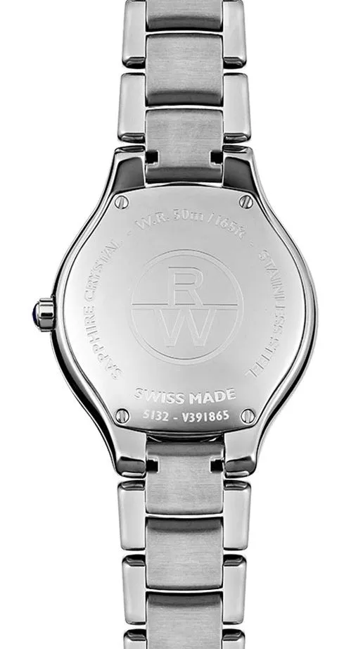 Raymond Weil Noemia Stainless Steel Blue Mother-of-Pearl Dial Diamonds Quartz Womens Watch 5132-ST-00955