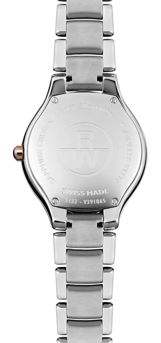 Raymond Weil Noemia Two-Tone Stainless Steel White Mother-of-Pearl Dial Diamonds Quartz Womens Watch 5132-SP5-00985