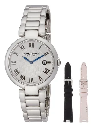 Raymond Weil Shine Stainless Steel Silver Dial Calendar Womens Watch 1600-ST-RE659