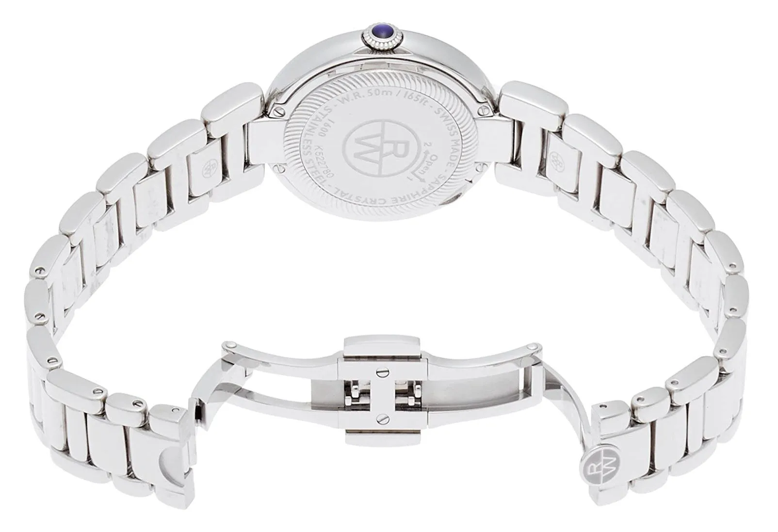 Raymond Weil Shine Stainless Steel Silver Dial Calendar Womens Watch 1600-ST-RE659