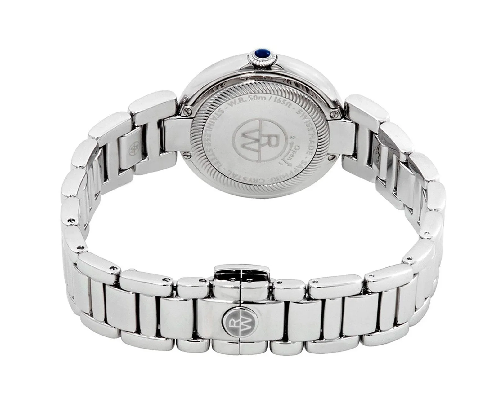 Raymond Weil Shine Stainless Steel Silver Dial Calendar Womens Watch 1600-ST-RE659