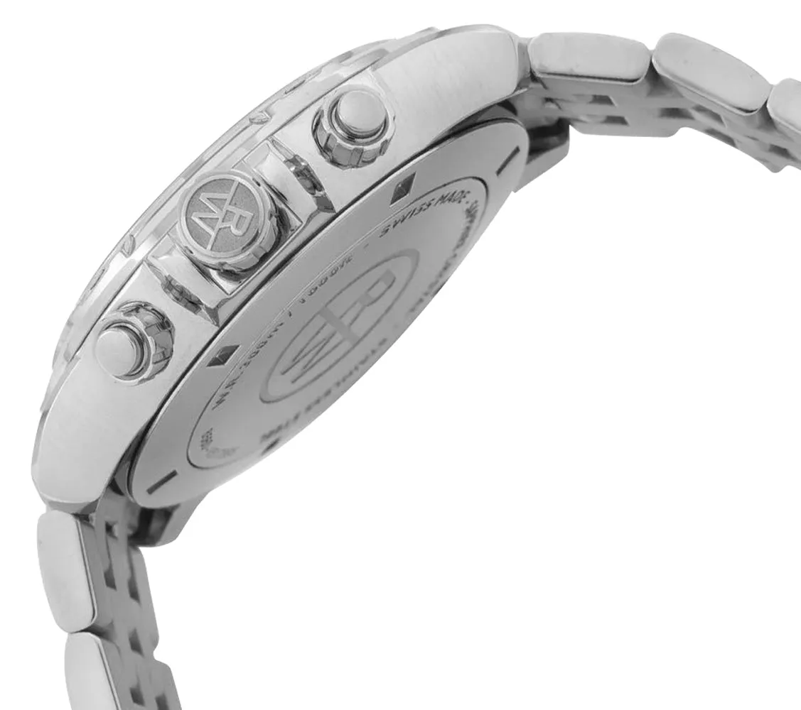 Raymond Weil Tango Chronograph Stainless Steel Gray Dial Date Divers Quartz Mens Watch 8560-ST-00606