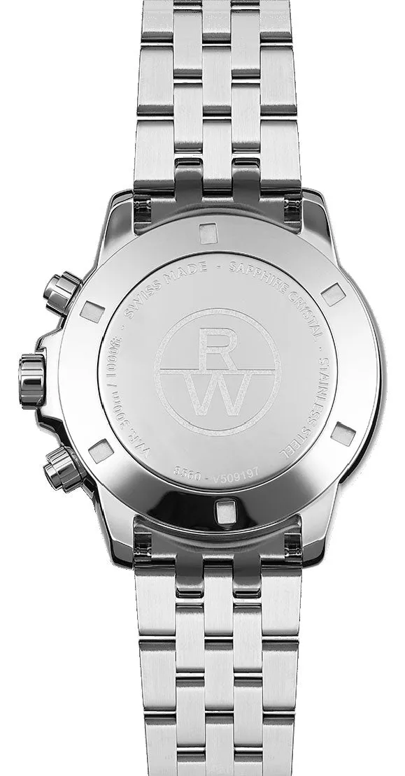 Raymond Weil Tango Stainless Steel Black Chronograph Dial Quartz Men's Watch 8560-ST-00206